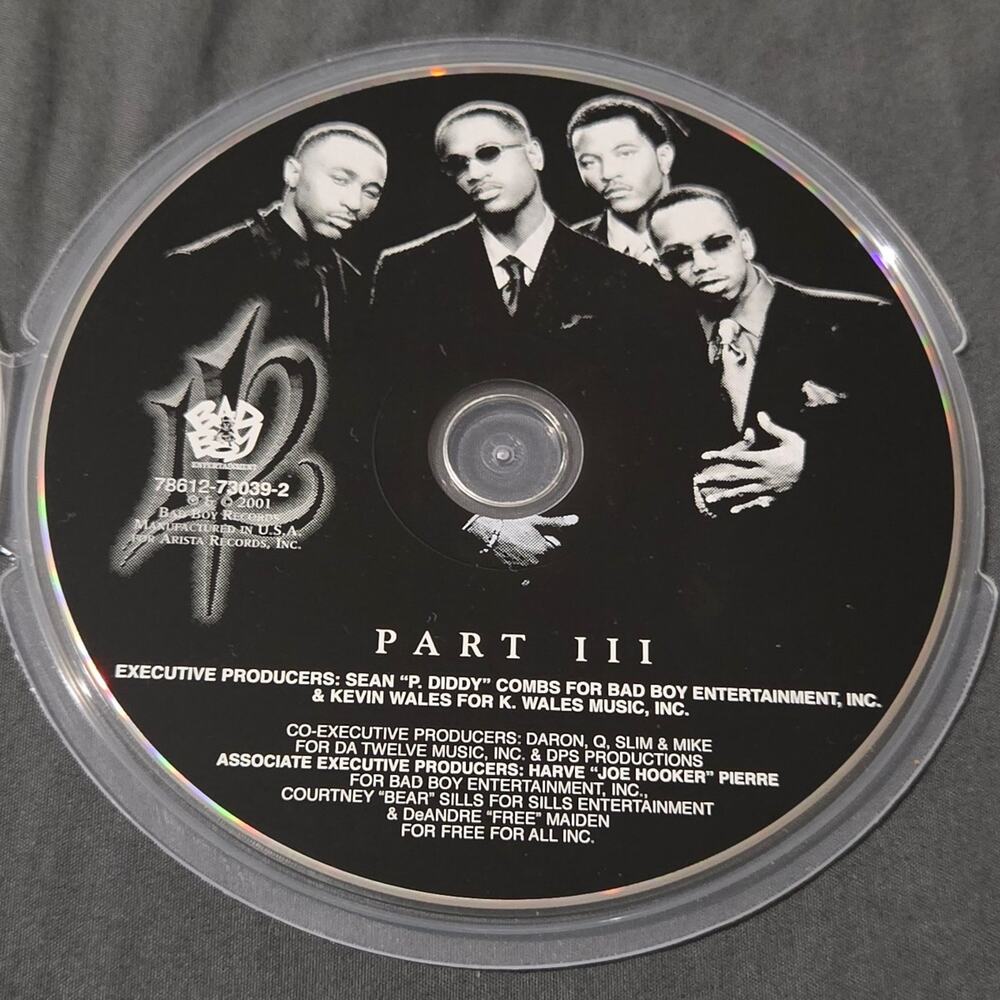 Vtg 2001 112 Part III CD Bad Boy